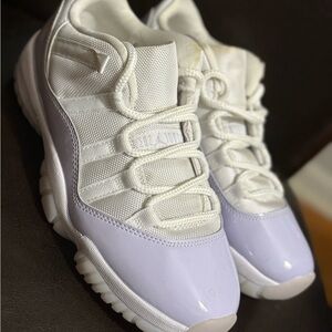 White and Purple Sneakers